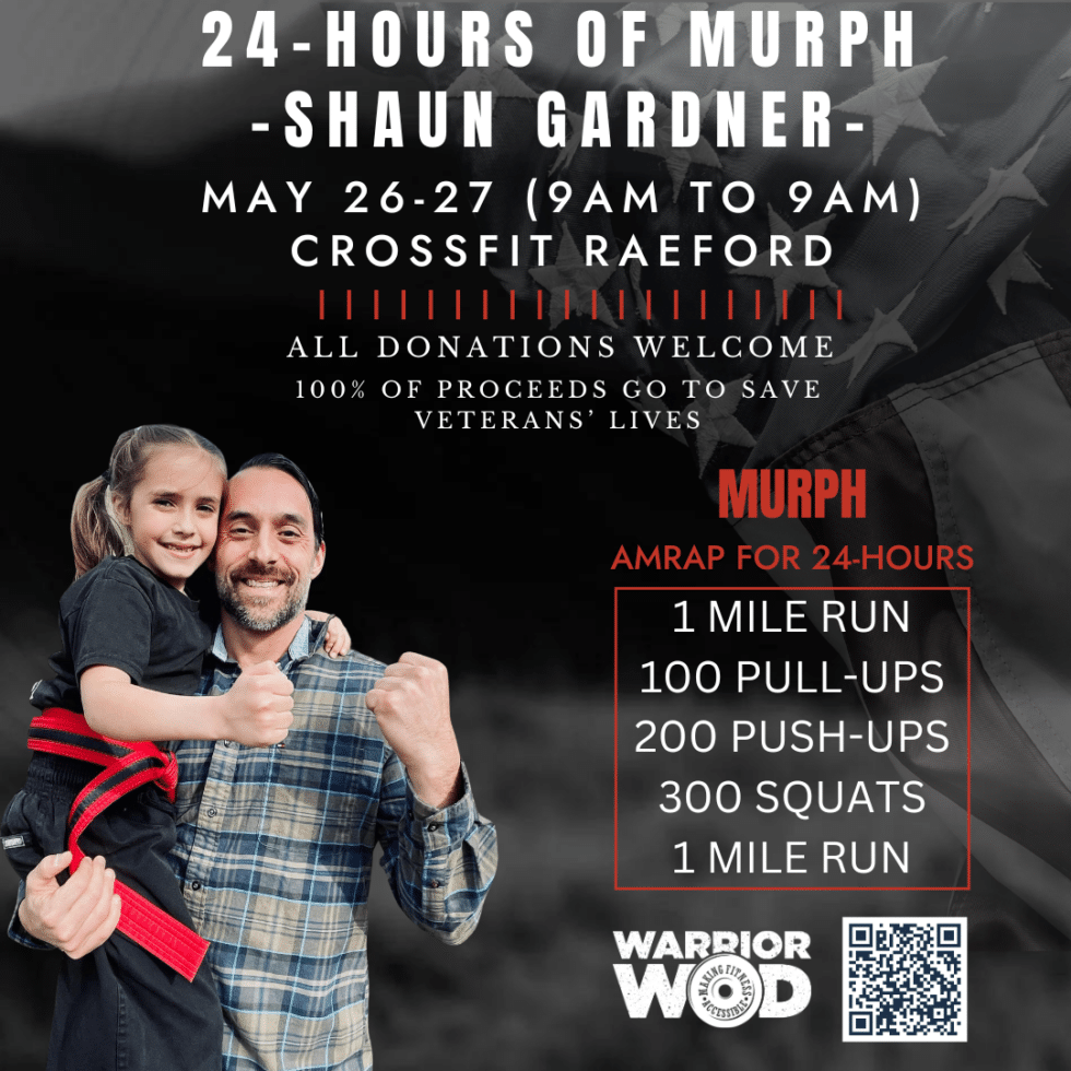 24-Hour Murph Challenge 2024 with Shaun Gardner: Honor Heroes with WarriorWOD