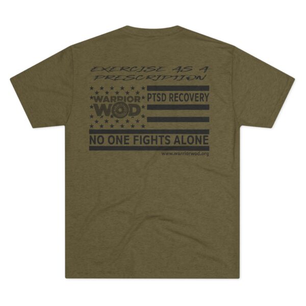 Supportive Warrior Tee - Exercise as a Prescription: Stand with our veterans. 100% of proceeds go to support PTSD recovery programs.