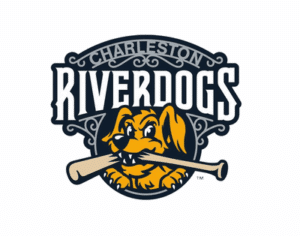 Charleston RiverDogs logo, a 2026 Hustle for Heroes 5K sponsor