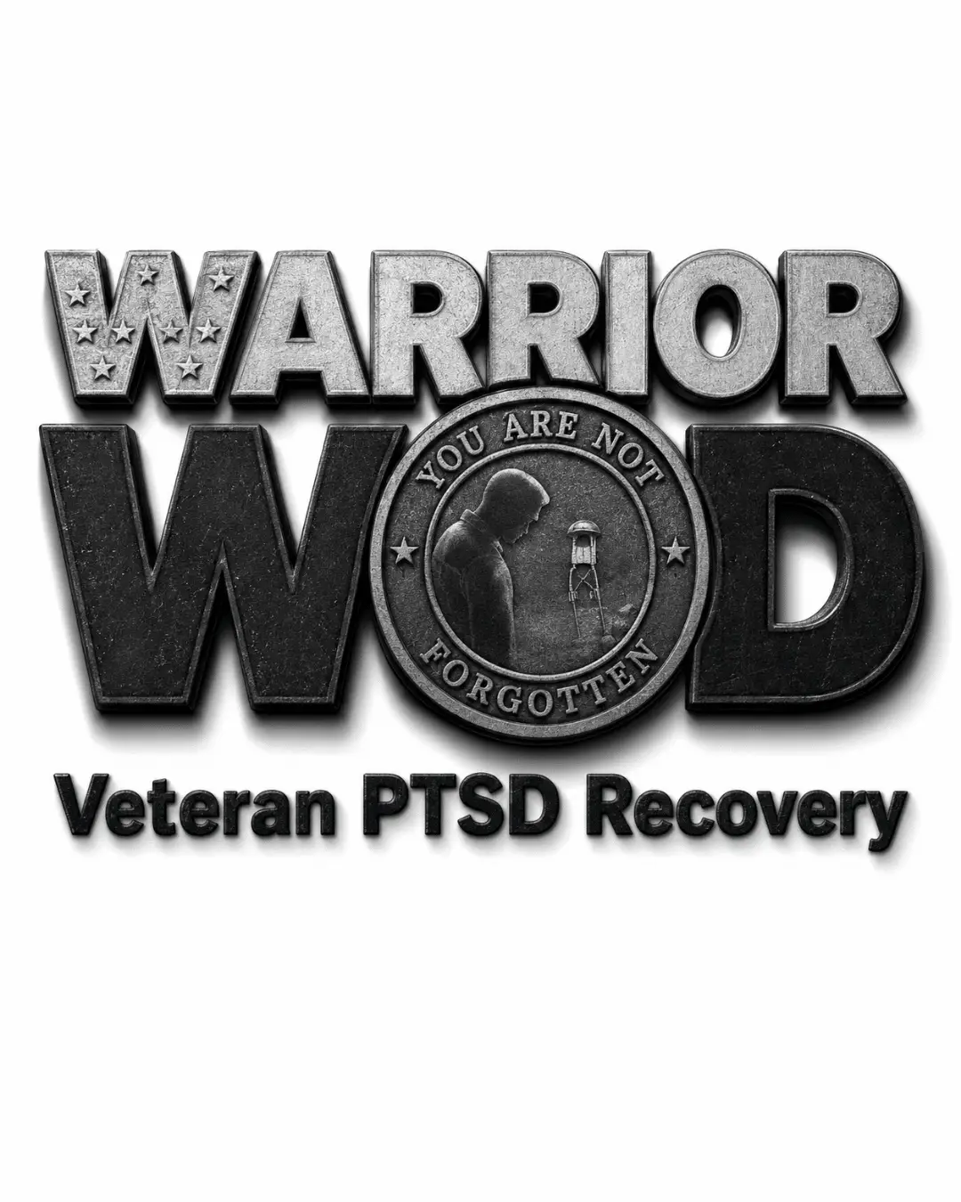 WarriorWOD Foundation "You Are Not Forgotten" graphic for National POW/MIA Recognition Day, September 18, 2026, honoring missing service members and veterans in PTSD recovery